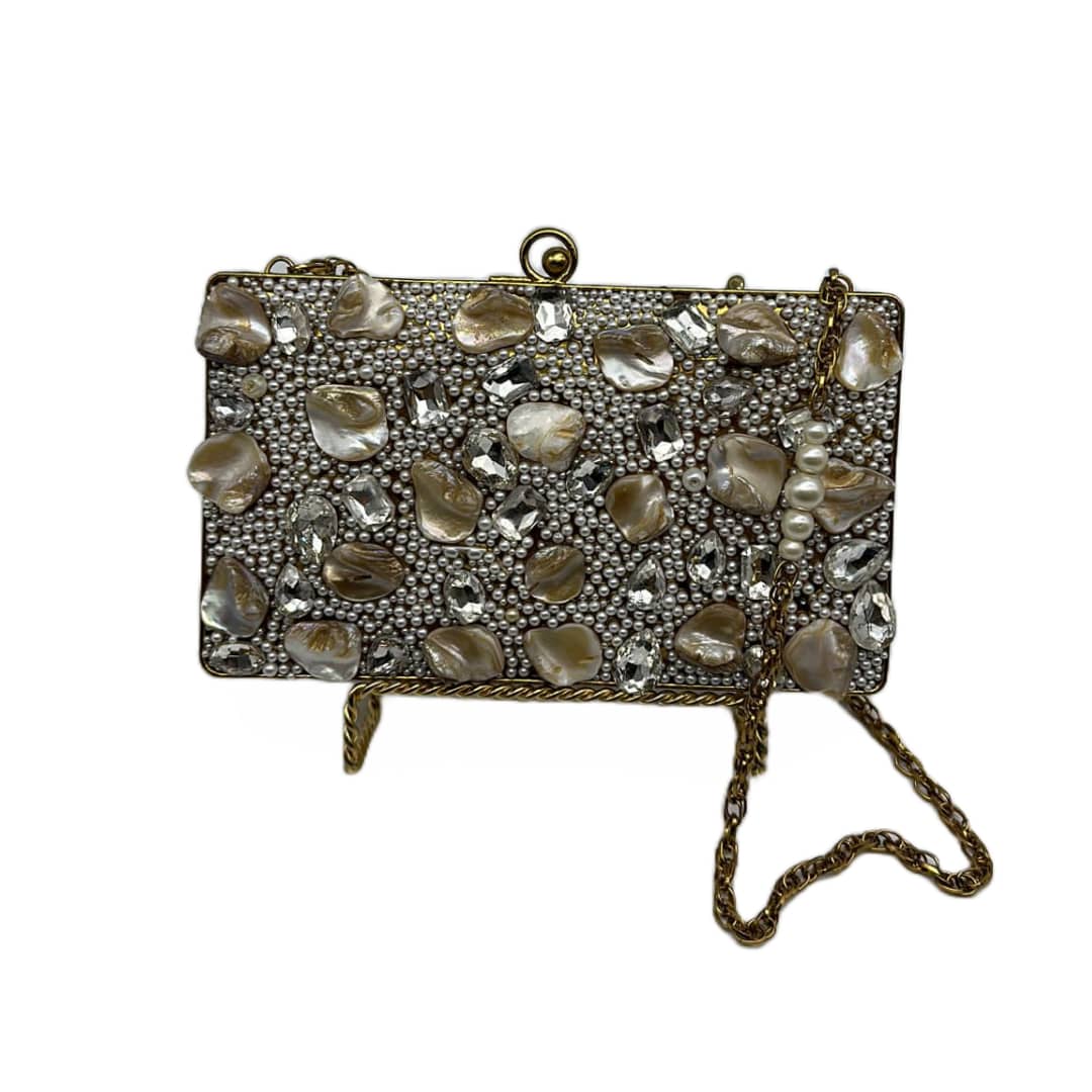 Silver Stones Clutch