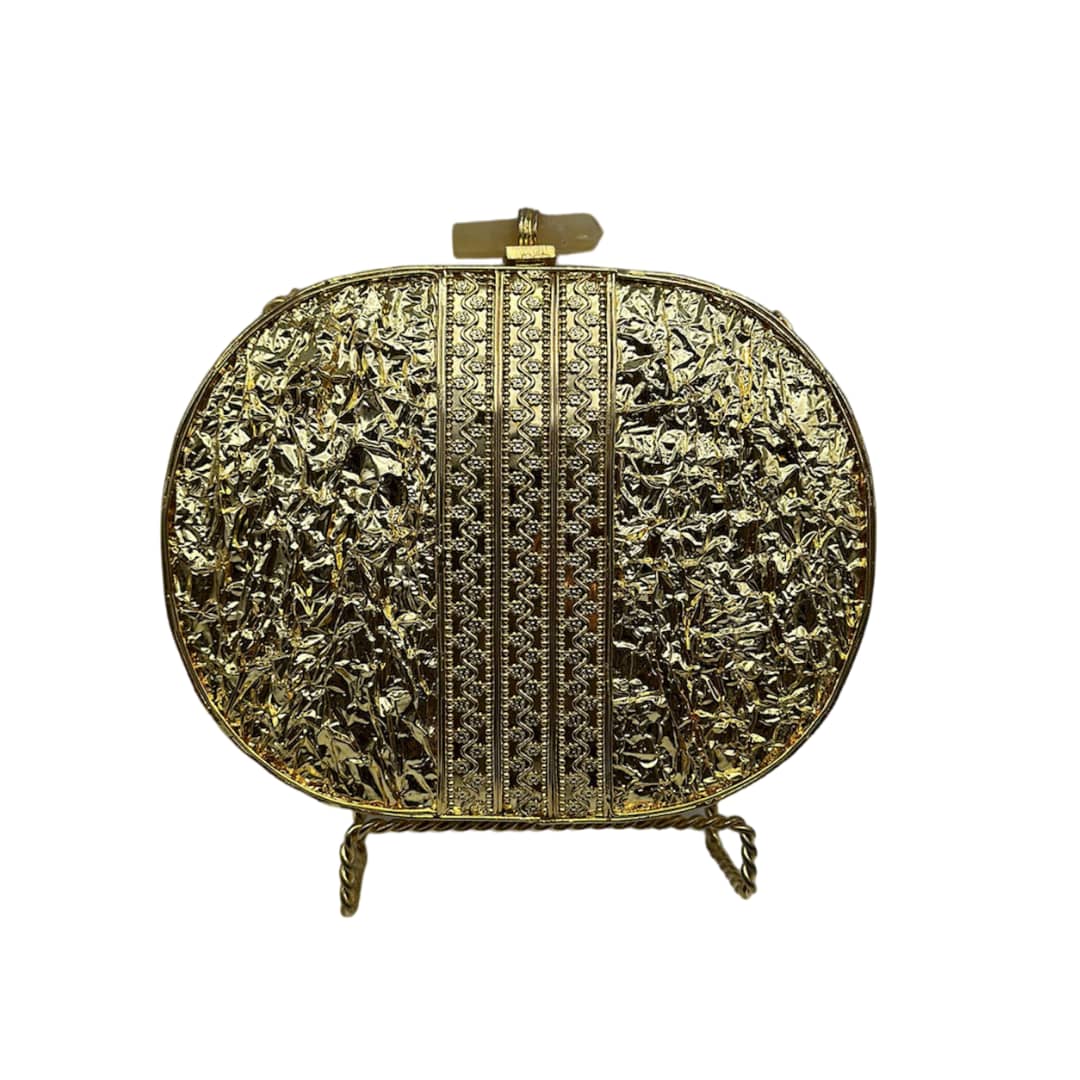 Golden Shell Clutch