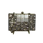 Bronze Rectangle Pearl Clutch