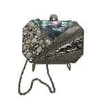 Shades Of Silver Clutch