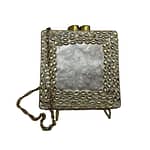 Silver Square Clutch