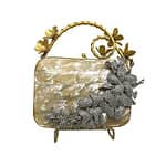 Golden Flowers Clutch