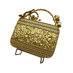 Golden Flowers Clutch