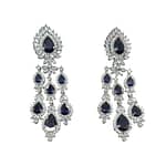 American Diamond Sapphire Earrings