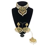 nauratan choker set in real pearls