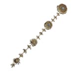 Sheesha kundan braid accessory in all silver