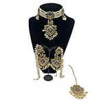 Old style nauratan choker set in real pearls